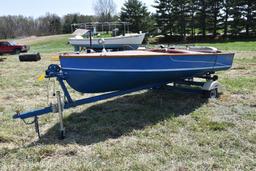 1956 Chetek 12 ft. Wooden runabout outboard with trailer