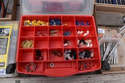 Plano plastic organizer with some electric terminals