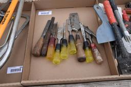 Assortment of wood chisels