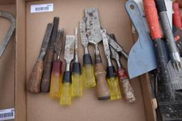 Assortment of wood chisels