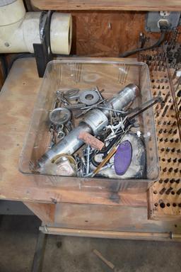 Large assortment of drill head attachments