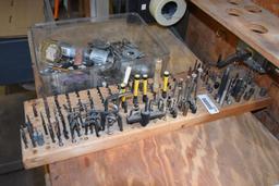 Large assortment of drill head attachments