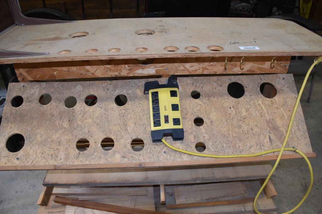 4 ft. stock shelf & drill caddy