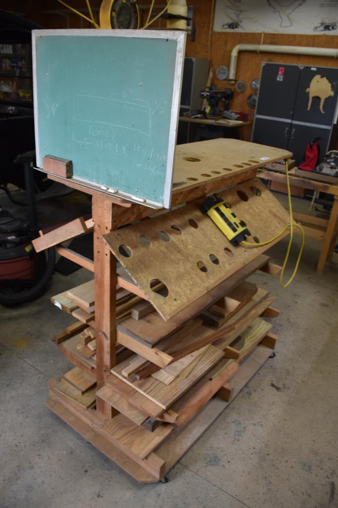4 ft. stock shelf & drill caddy