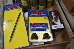 Misc. Auto Parts to Include, timing set: (4) header reducers, ford drive shaft kit, etc.