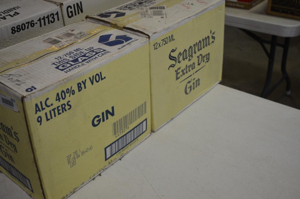 (2) Cases Seagram's extra dry gin
