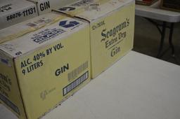 (2) Cases Seagram's extra dry gin