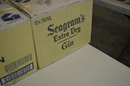 (2) Cases Seagram's extra dry gin