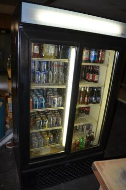 Carrier sliding glass door cooler, 44 in. wide x 80 in. tall