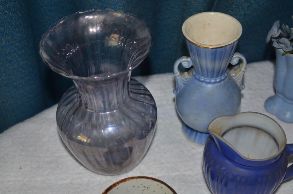 Pitchers, glassware, & other pottery