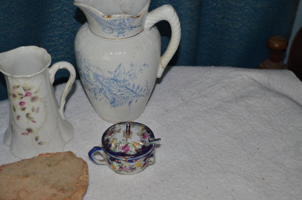 Pitchers, glassware, & other pottery