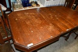 70 in. wide wooden kitchen table with 4 chairs