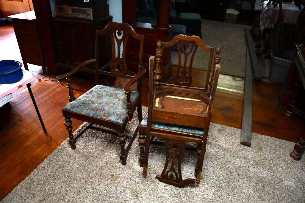70 in. wide wooden kitchen table with 4 chairs