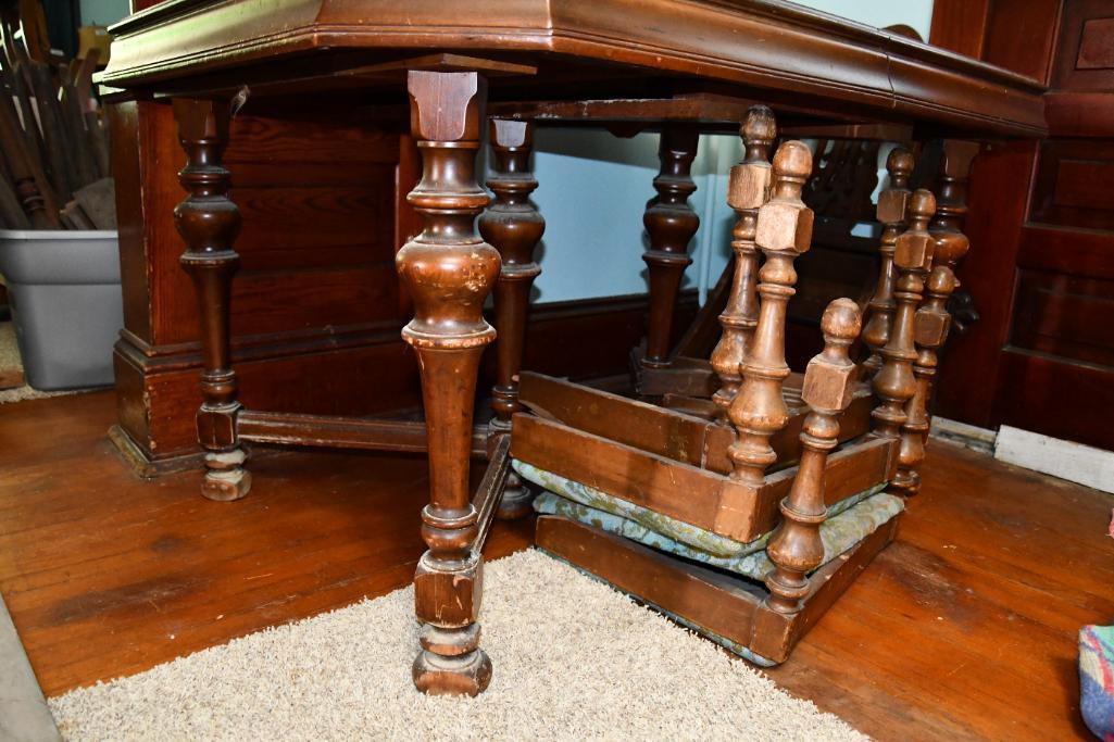 70 in. wide wooden kitchen table with 4 chairs