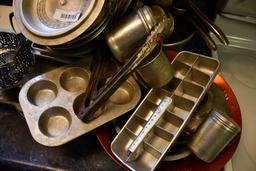 Large quantity of alum. Kitchenware