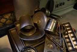 Large quantity of alum. Kitchenware