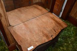 36 in. x 18 in. serpentine front commode, mirror not original
