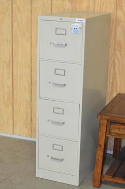 Hon metal 4-drawer file cabinet