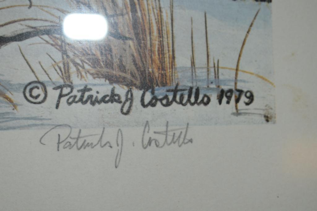 Patrick Costello 1979 quail print