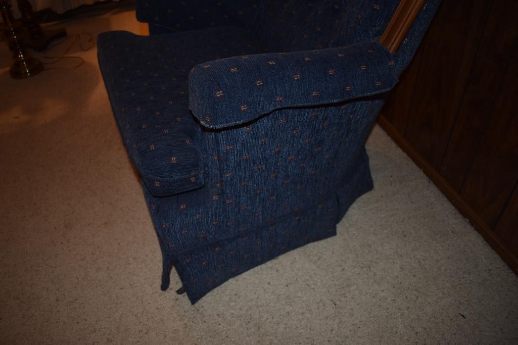 Upholstered platform rocking chair