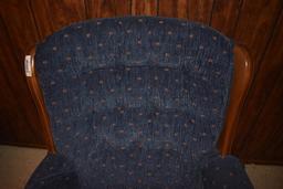 Upholstered platform rocking chair