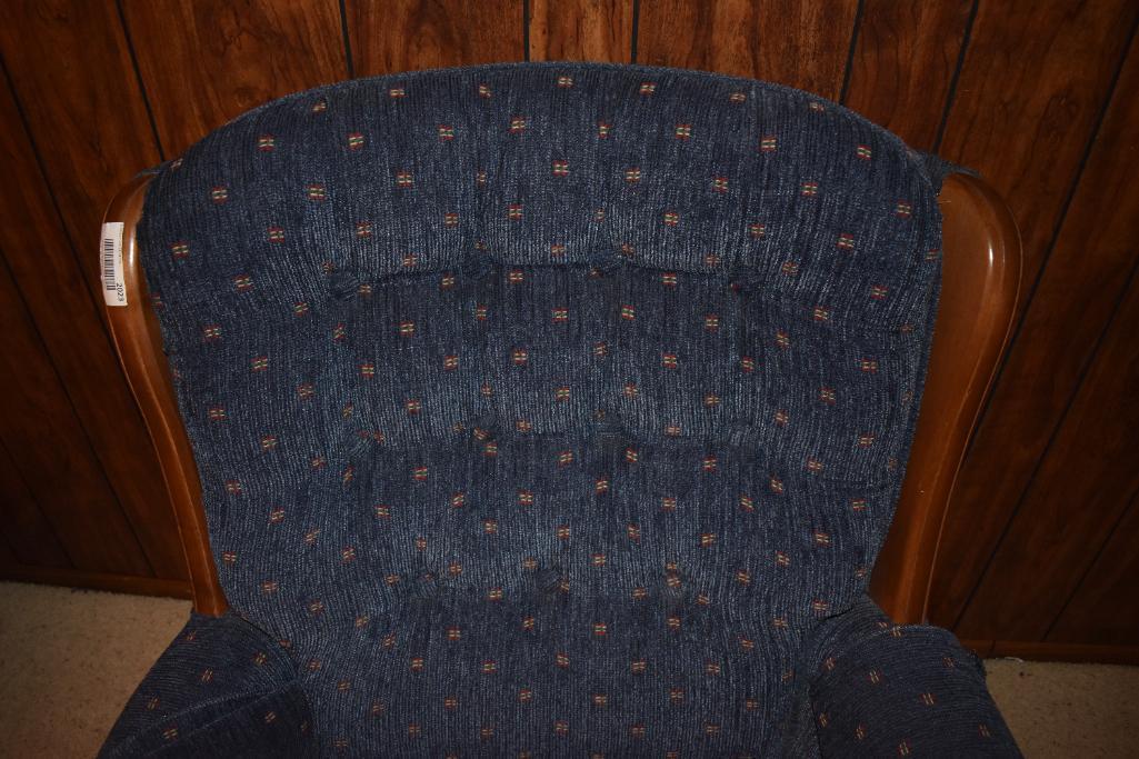 Upholstered platform rocking chair