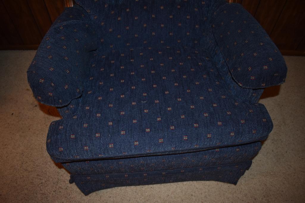 Upholstered platform rocking chair