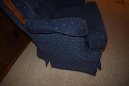 Upholstered platform rocking chair