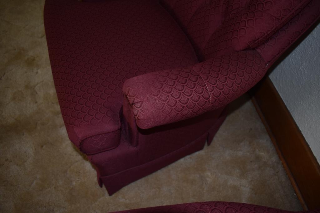 (2) Modern upholstered chairs