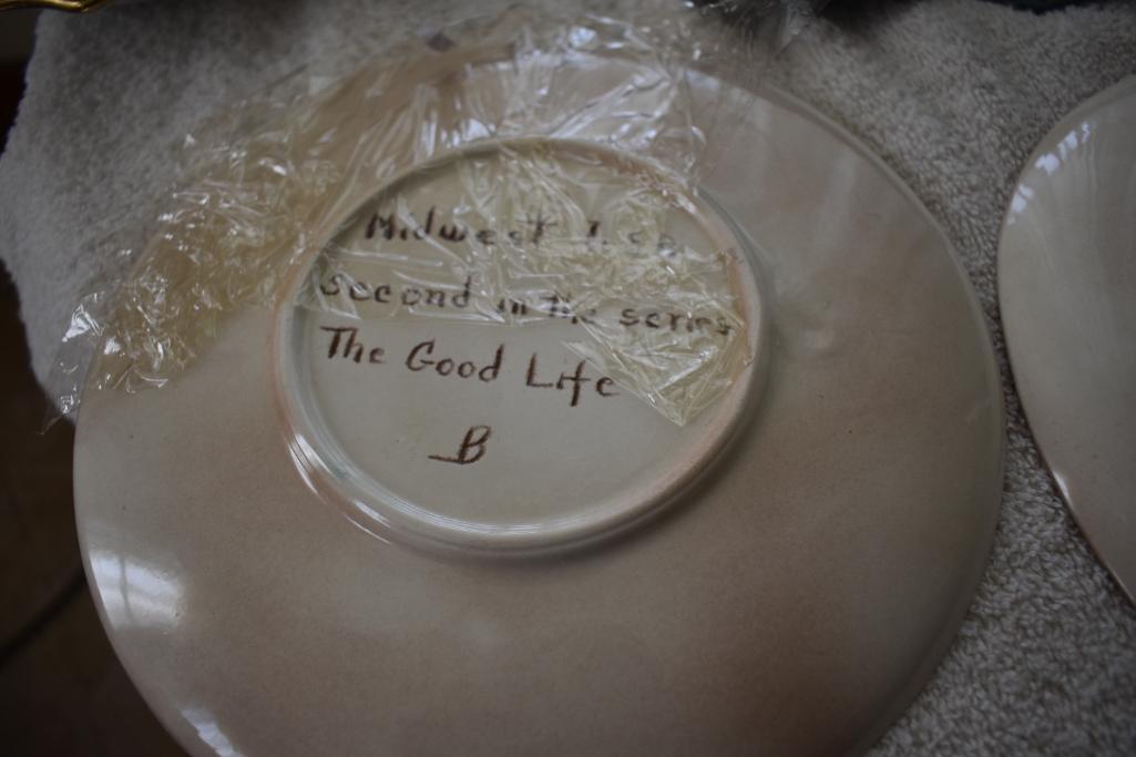 Plates, glassware, etc.