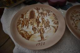 Plates, glassware, etc.