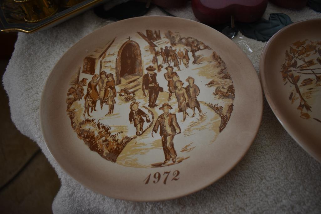 Plates, glassware, etc.