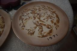 Plates, glassware, etc.
