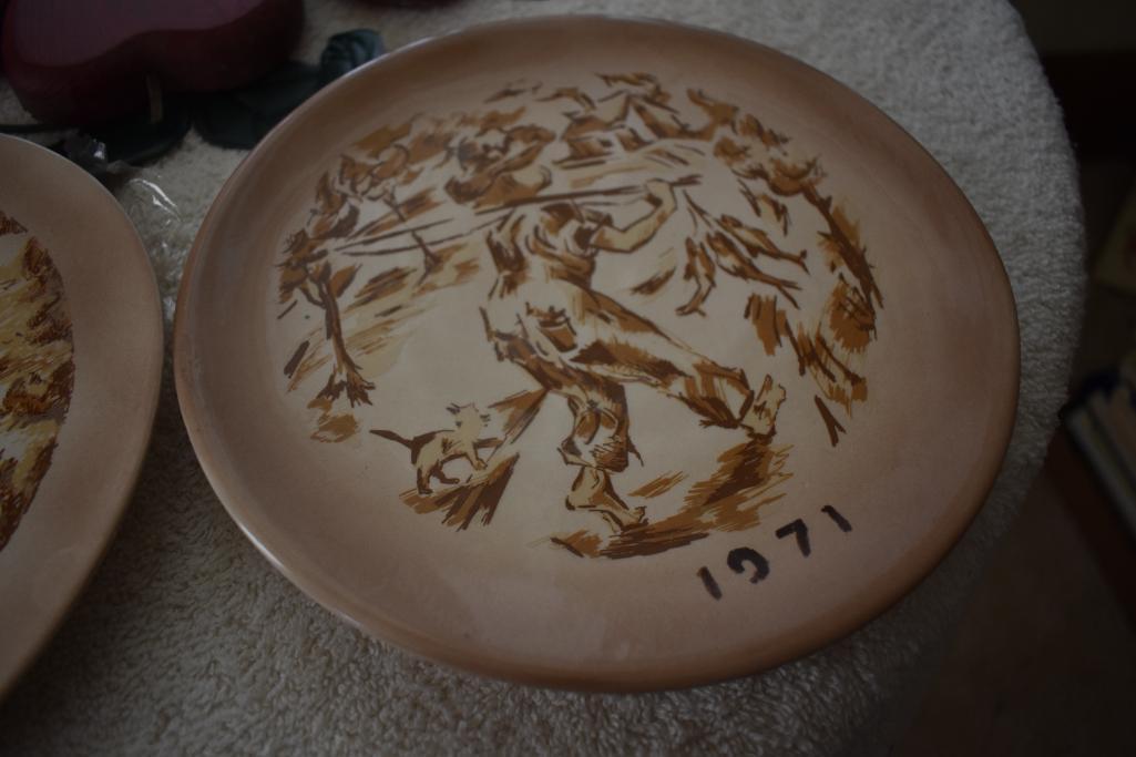 Plates, glassware, etc.