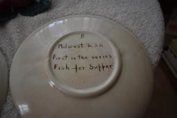 Plates, glassware, etc.