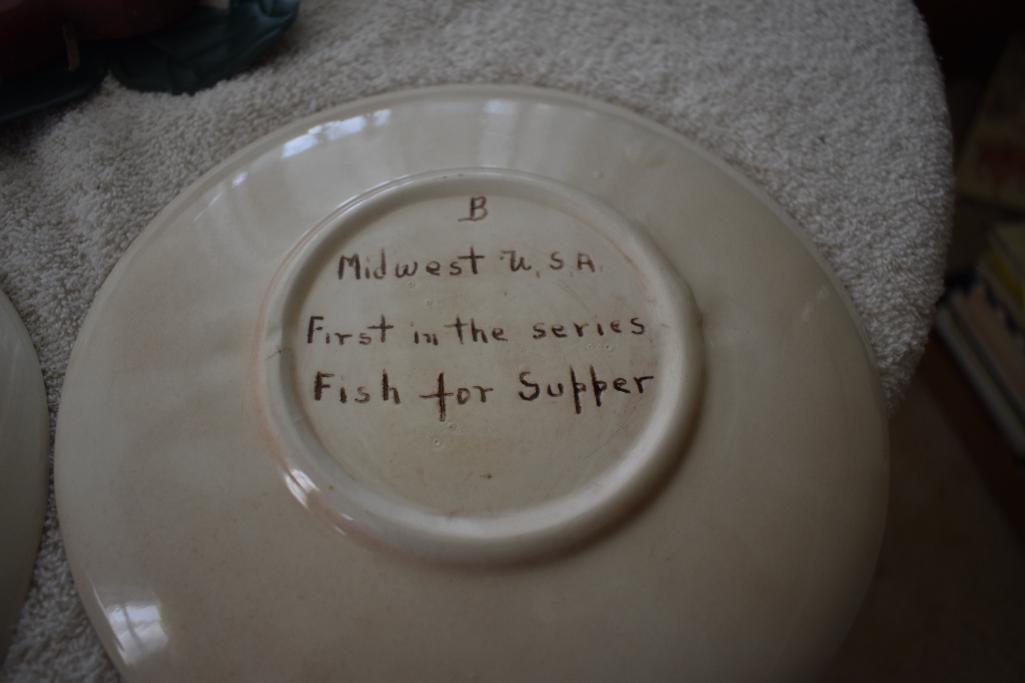 Plates, glassware, etc.