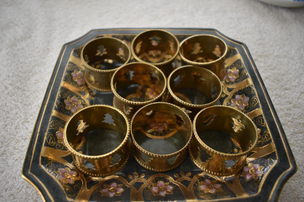 Plates, glassware, etc.