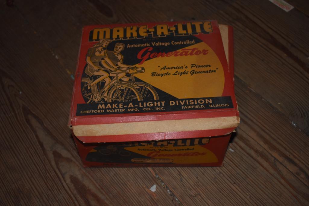 Make-Lite bicycle headlight in original box