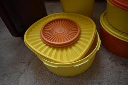 Quantity of vintage Tupperware as pictured
