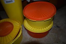 Quantity of vintage Tupperware as pictured