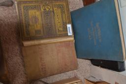 (3) Vintage geography books & atlas as pictured