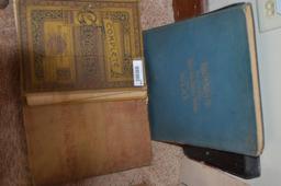 (3) Vintage geography books & atlas as pictured