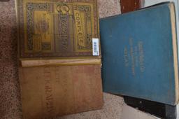 (3) Vintage geography books & atlas as pictured