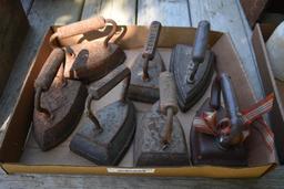 Quantity of vintage irons