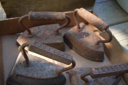 Quantity of vintage irons