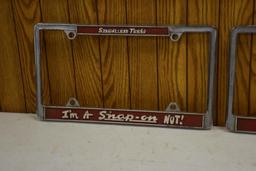 Snap On license plate holder
