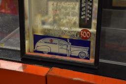 Sherman's Ambulance Service mirrored advertising thermometer