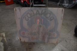 Ronald McDonald Play House plexiglass glass single sided sign