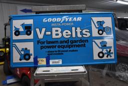 Good Year V Belts single sided metal embossed sign