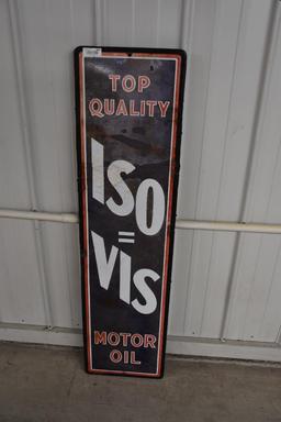 IsoVis single sided porcelain sign